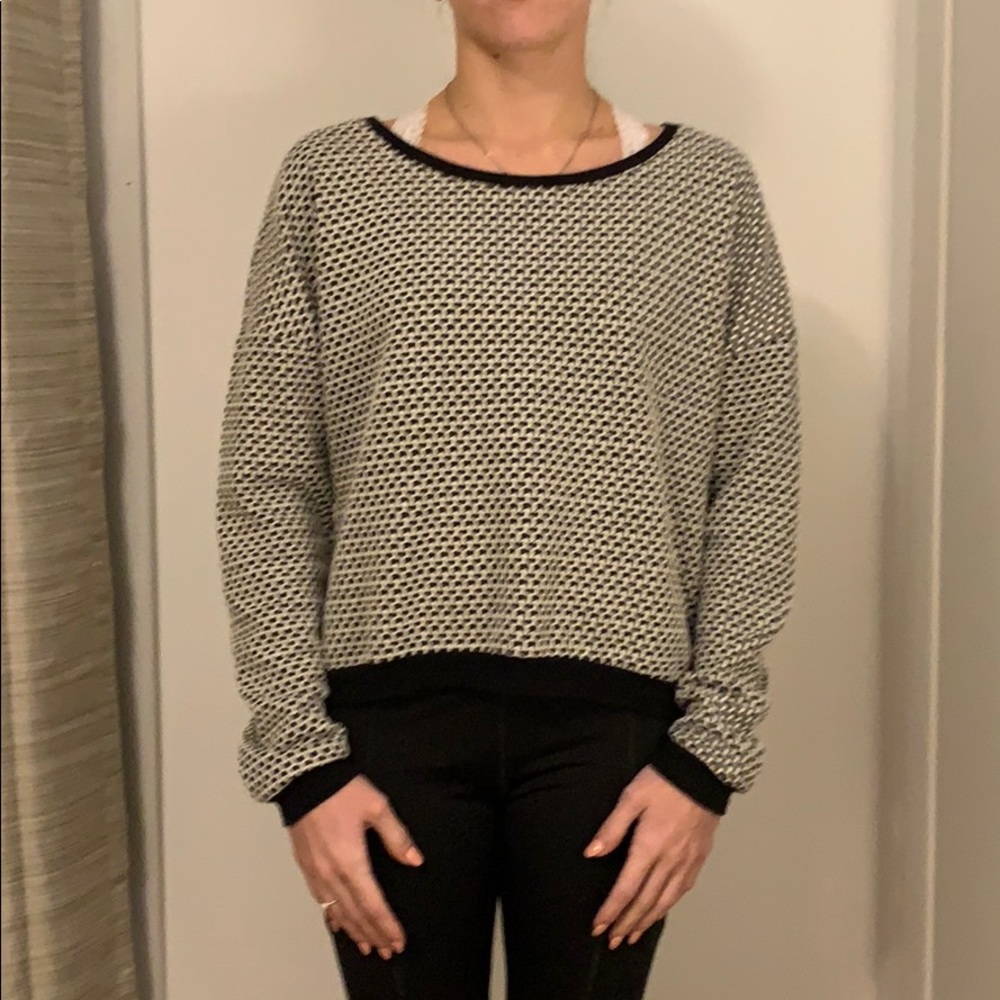 Black and white sweater